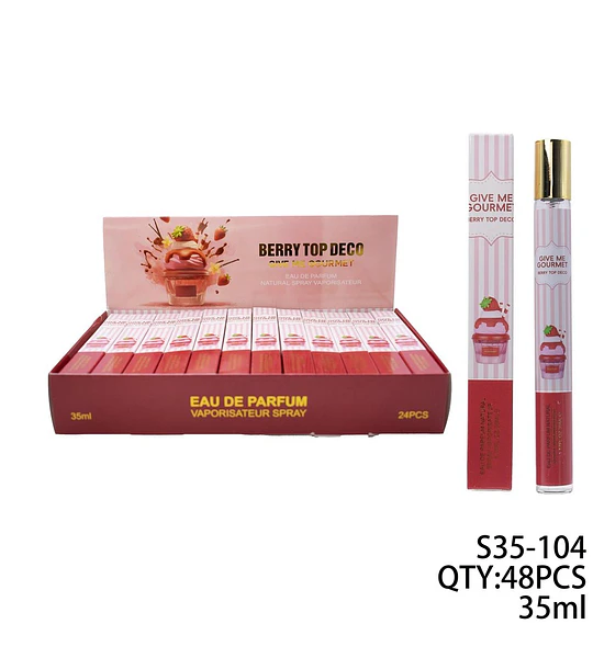 Perfume Eau de Parfum Berry Top Deco Gourmet aroma fresa 35ml