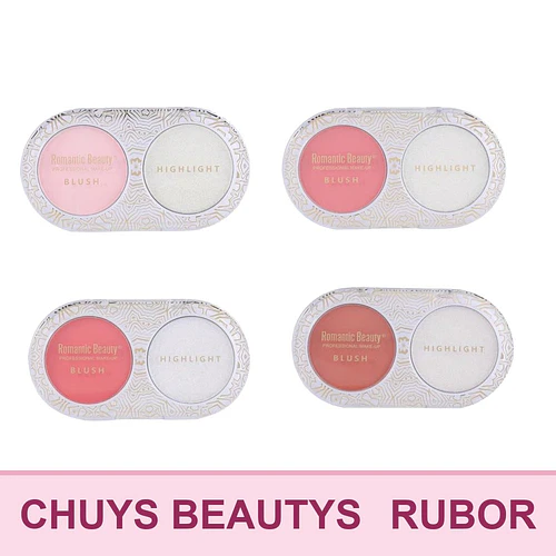 Duo Rubor e Iluminador Satin-Matte Romantic Beauty - ROMANTIC BEAUTY | Chuy's Beautys
