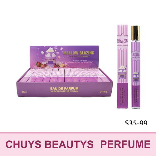Eau de Parfum Gourmand Mallow Blazing de Give Me Gourmet 35ml - Chuys Beautys | Chuy's Beautys