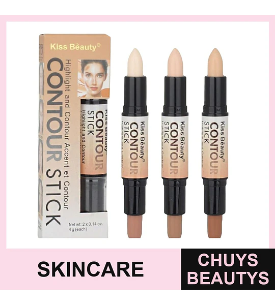 Contorno en Crema Barra Difuminado Preciso KISS BEAUTY