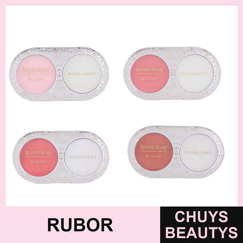 Duo Rubor e Iluminador Satin-Matte Romantic Beauty - ROMANTIC BEAUTY | Chuys Beautys