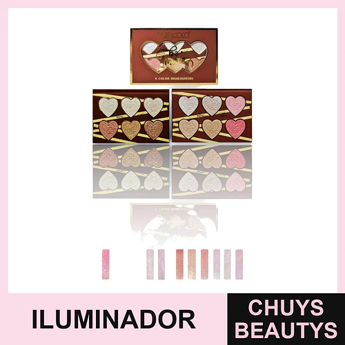 Paleta Iluminadores Tornasol Brillo Radiante Kevin & Coco - Kevin & Coco | Chuys Beautys