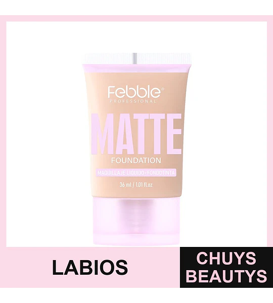 Labial líquido mate FEBBE cobertura perfecta