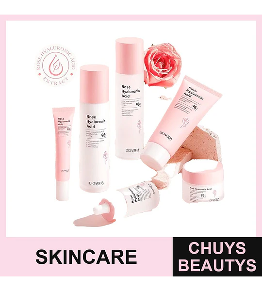 Set de Extracto de Rosas Ácido Hialurónico BIOAQUA COREANA