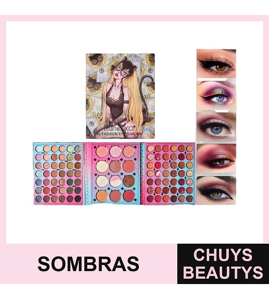 Paleta de Sombras Colores Vibrantes Kevin & Coco