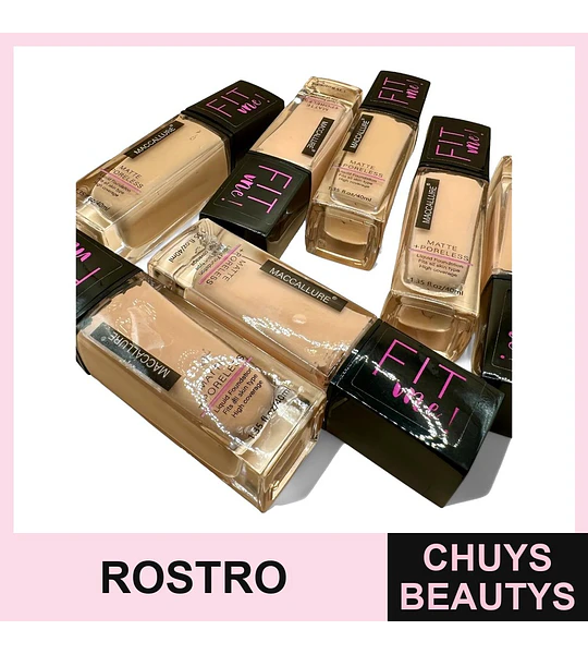 Base de Maquillaje Poreless FIT ME - Cuatro Tonos Neutros