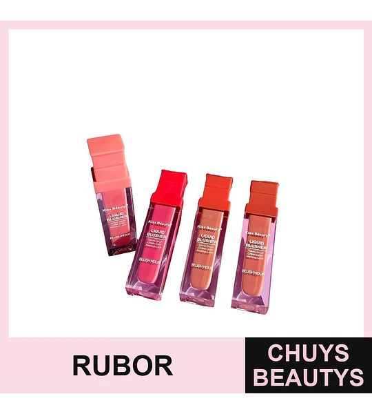 Rubor Líquido Toque Velvet Kiss Beauty