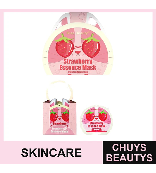 Mascarilla Facial Hidratante Frutilla KISS BEAUTY