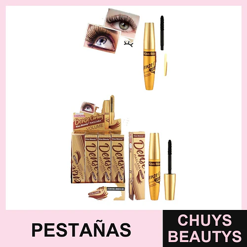 Máscara de Pestañas Rizado KISS BEAUTY Dense Curling - KISS BEAUTY | Chuys Beautys