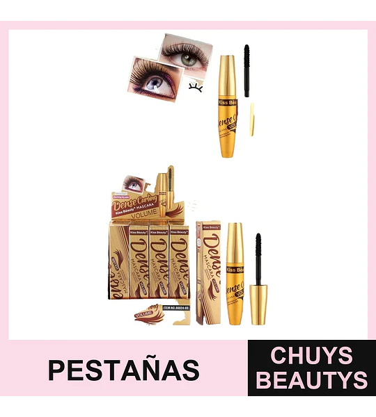 Máscara de Pestañas Rizado KISS BEAUTY Dense Curling