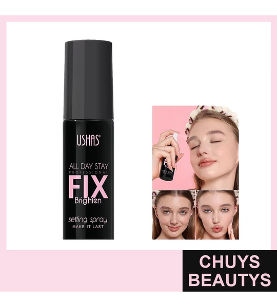 Fijador de Maquillaje Spray Duradero USHAS