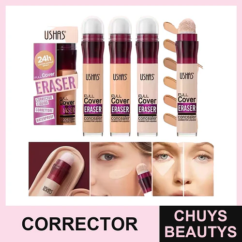 Corrector Full Cover 24h Resistente al Agua USHAS - USHAS | Chuys Beautys