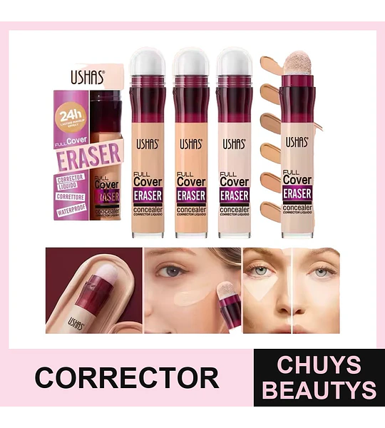 Corrector Full Cover 24h Resistente al Agua USHAS