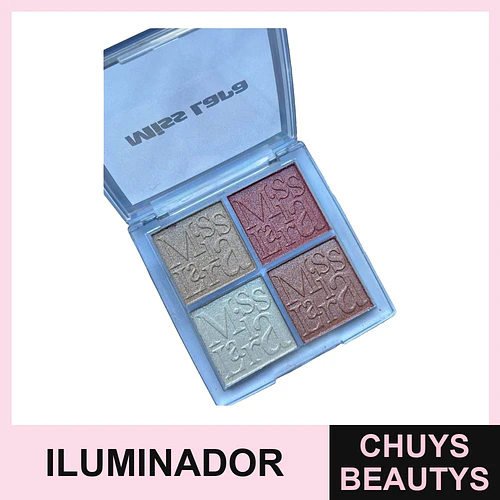 Paleta Iluminador Cuatro Tonos Miss Lara - MISS LARA | Chuys Beautys