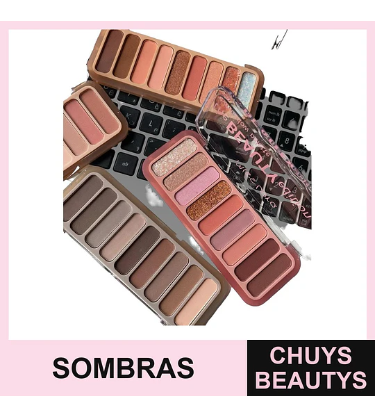 Paleta de Sombras Café Rosa Pastel MISS LARA