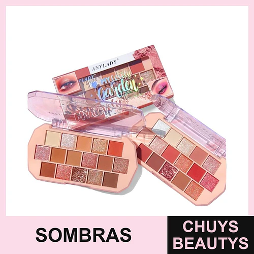 Paleta de Sombras Alta Pigmentación ANYLADY My Lovely Garden - ANYLADY | Chuys Beautys