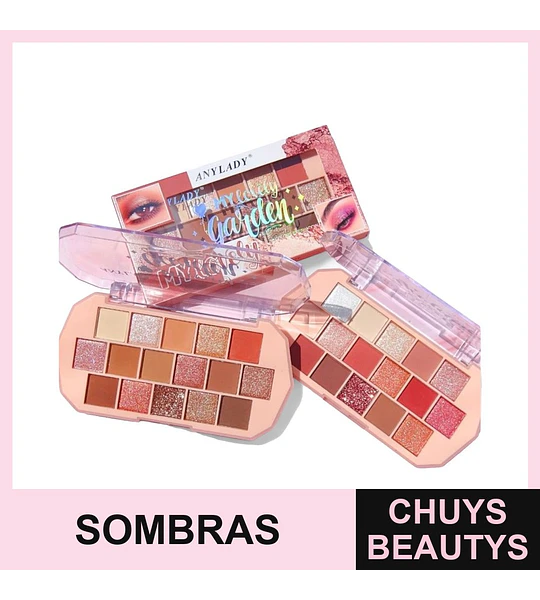 Paleta de Sombras Alta Pigmentación ANYLADY My Lovely Garden