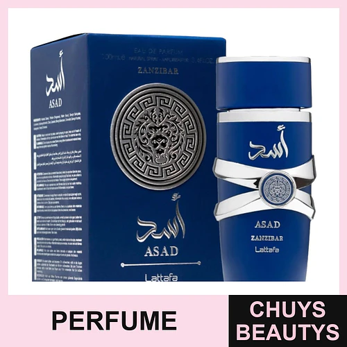 Perfume Hombre Larga Duración LATTAFA Asad Zanzíbar con Notas Florales - LATTAFA | Chuys Beautys