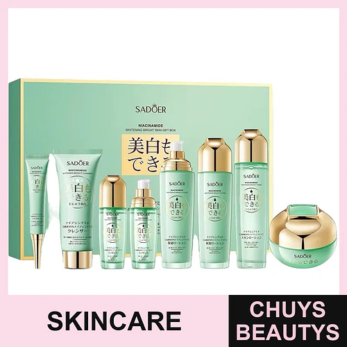 Set de Skincare Ocho Pasos Sadoer con Niacinamida - Sadoer | Chuys Beautys