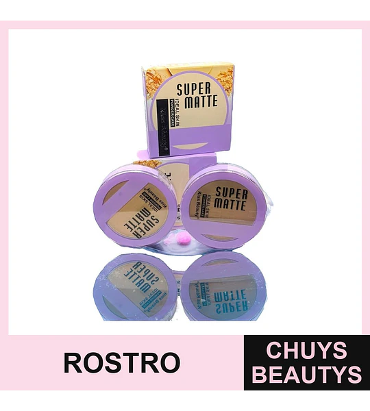 Polvo Compacto Larga Duración KISS BEAUTY