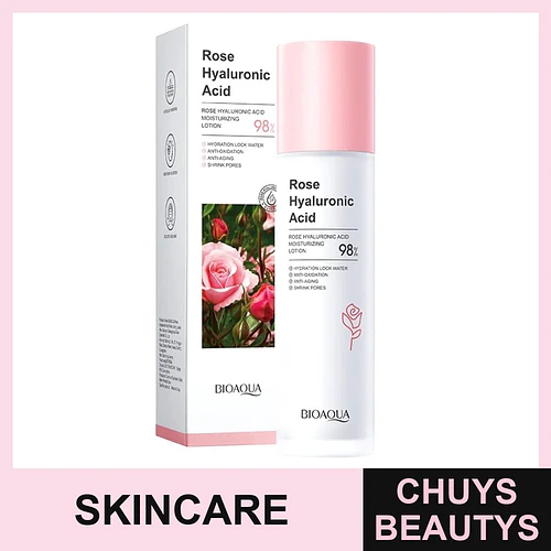 Loción Hidratante Agua de Rosas con Ácido Hialurónico BIOAQUA - BIOAQUA | Chuys Beautys