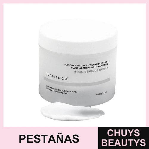 Máscara Facial Antiedad Reafirmante Flamenco con Hexapéptidos - flamenco | Chuys Beautys