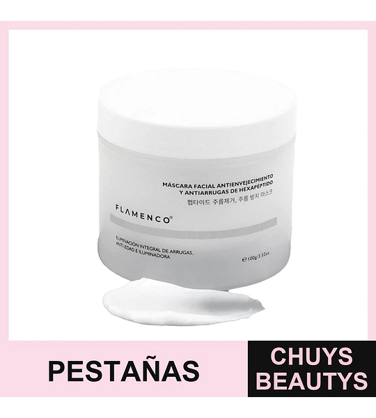 Máscara Facial Antiedad Reafirmante Flamenco con Hexapéptidos