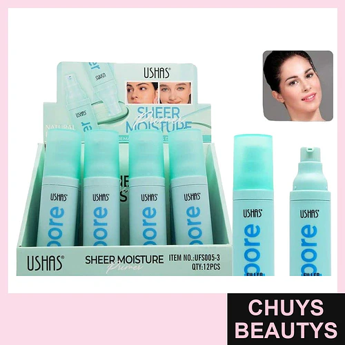 Primer Pore Filler Suavizante USHAS para Minimizar Poros - USHAS | Chuys Beautys