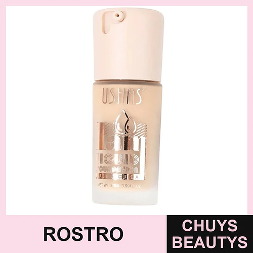 Base líquida cobertura natural USHAS 28 ml - USHAS | Chuys Beautys