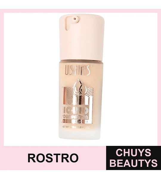 Base líquida cobertura natural USHAS 28 ml