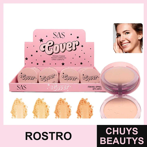 Polvo Compacto Suave Acabado Mate SAS COSMETICS - SAS COSMETICS | Chuys Beautys