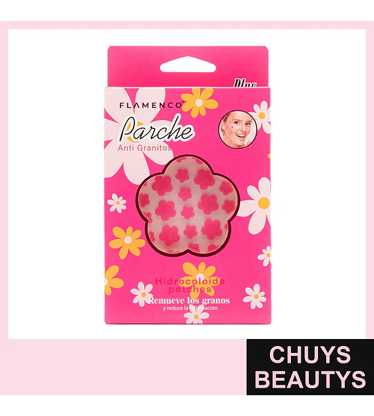Parche Anti Granito Corazón y Flor 72 Und