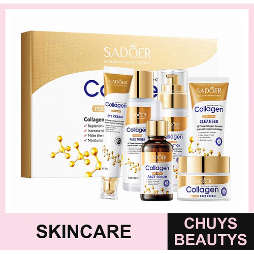 Set de Skincare Reafirmante Kiss Beauty con Colágeno 6PCS - kiss beauty | Chuys Beautys