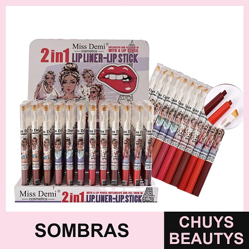 Lápiz 2 en 1 Delineador y Sombra Kiss Beauty - kiss beauty | Chuys Beautys