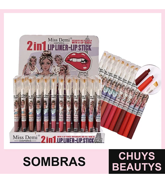 Lápiz 2 en 1 Delineador y Sombra Kiss Beauty