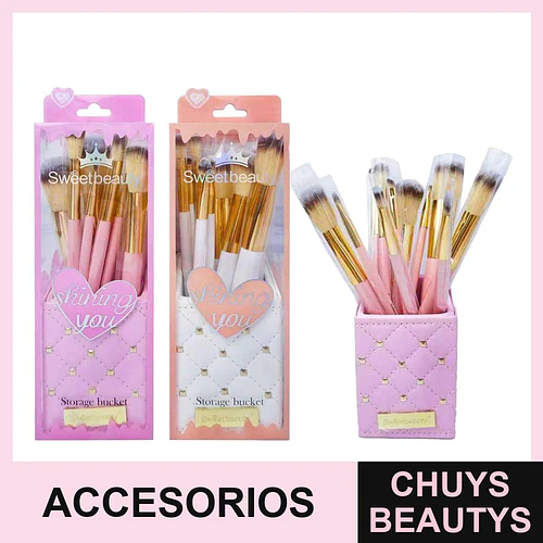 Set de brochas de maquillaje KISS BEAUTY - kiss beauty | Chuys Beautys