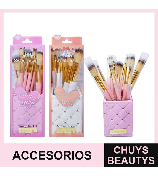 Set de brochas de maquillaje KISS BEAUTY