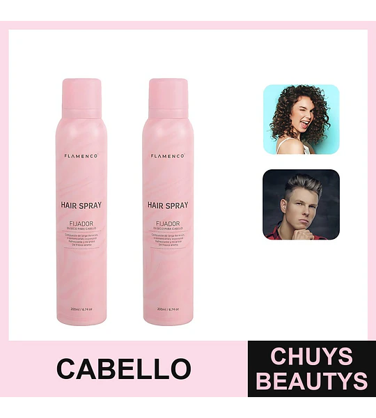 Spray para Cabello Fijación Larga Duración Max Belle