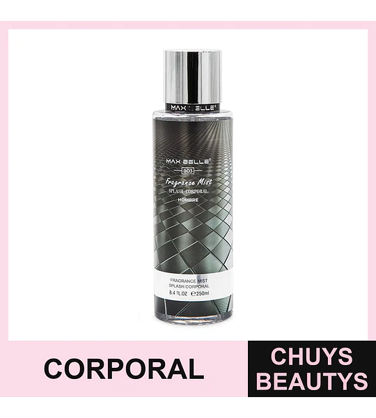 Splash corporal hombre 250 ml Max Belleza hipoalergénico
