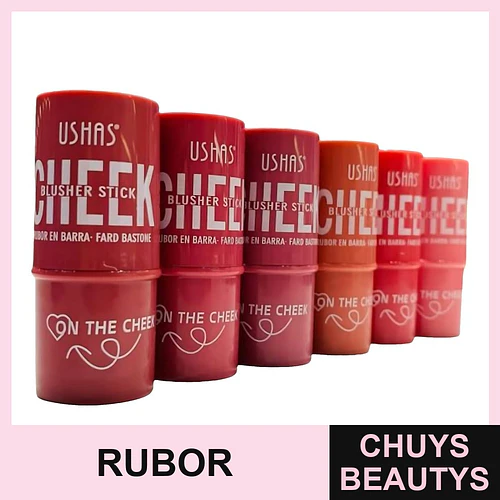 Rubor en Barra Hidratante USHAS 6 Tonos - USHAS | Chuys Beautys
