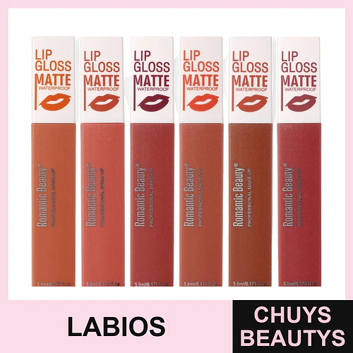 Brillo Labial Mate Waterproof Romantic Beauty Tonos Nude - ROMANTIC BEAUTY | Chuys Beautys