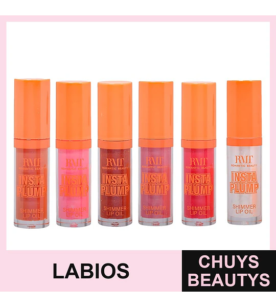 Aceite de Labios Voluminizador Romantic Beauty con Color Shimmer