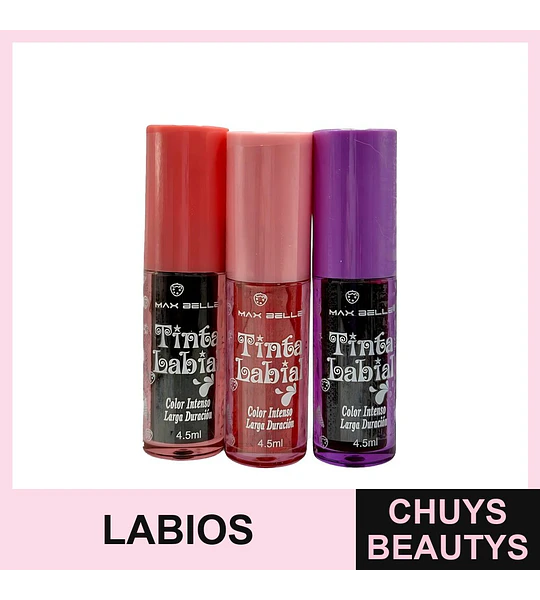 Tinta Labial Color Intenso Max Belle - Larga Duración