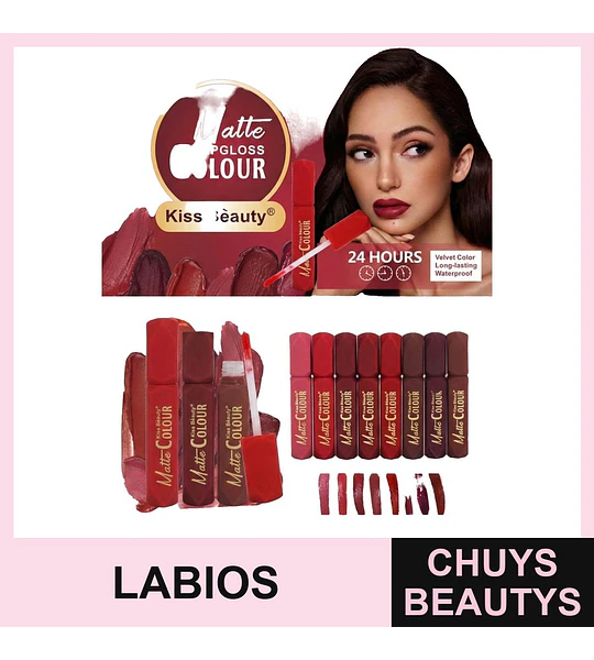 Gloss Labial Mate Waterproof KISS BEAUTY