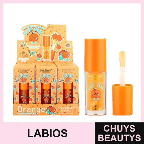 Brillo Labial Hidratante Kiss Beauty Aroma Naranja - Kiss Beauty | Chuys Beautys