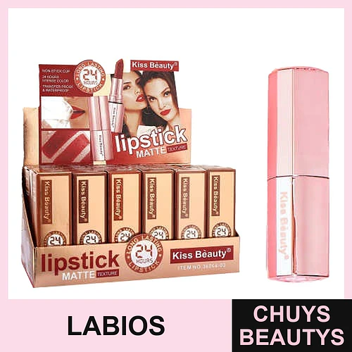 Labial Líquido Mate Kiss Beauty - Color Intenso y Duradero - Kiss Beauty | Chuys Beautys