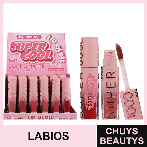Brillo Labial Mate Kiss Beauty 6 Tonos Vibrantes - kiss beauty | Chuys Beautys