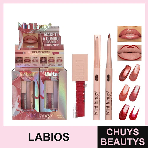 Set de labios brillo labial y delineador Kiss Beauty - kiss beauty | Chuys Beautys