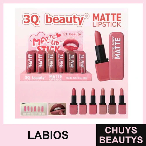 Labial Mate 3Q Beauty - Color Intenso y Duradero - 3Q BEAUTY | Chuys Beautys