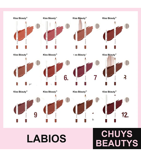 Lápiz Delineador de Labios Chuys Beautys